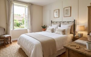 Chambre propre préparée pour une location occasionnelle