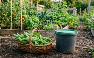 Feuilles de consoude et préparation de jardinage naturelle